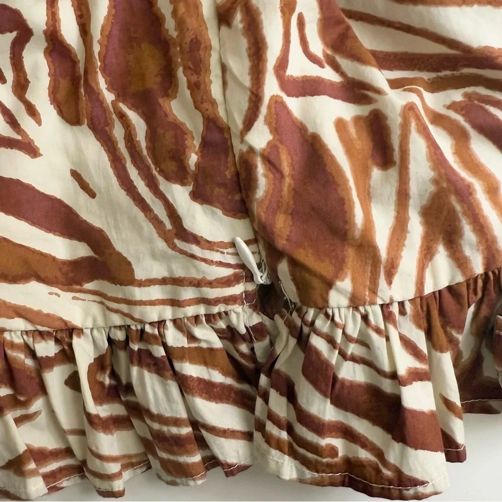 Anthropologie‎ Love The Label Smocked Puff-Sleeve Blouse